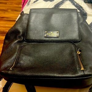 Women brand new Kate Spade black Brand New Never used backpack ! Get it now